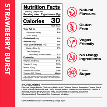 Load image into Gallery viewer, Energy Bytes Strawberry Burst Get Buy Gamer Fuel GFuel Gamer Supps New Zealand Auckland Hamilton Wellington Christchurch