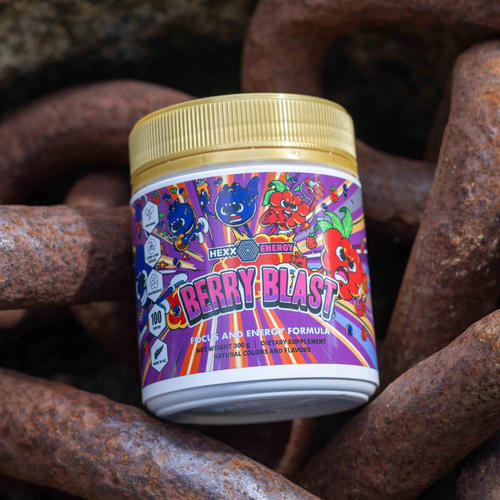 Hexx Energy Berry Blast PikPok Get Buy Gamer Fuel GFuel Gamer Supps New Zealand Auckland Hamilton Wellington Christchurch