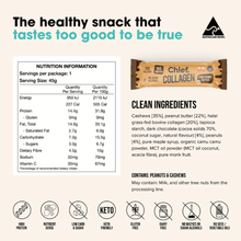 Load image into Gallery viewer, Chief. Nutrition Choc Peanut Butter Collagen Bar Single Get Buy Gamer Fuel GFuel Gamer Supps New Zealand Auckland Hamilton Wellington Christchurch