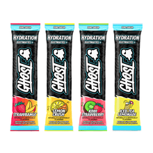 Load image into Gallery viewer, Ghost Hydration Kiwi Strawberry Single Serve Get Buy Gamer Fuel GFuel Gamer Supps New Zealand Auckland Hamilton Wellington Christchurch