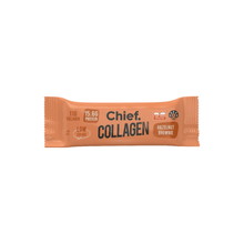 Load image into Gallery viewer, Chief. Nutrition Hazelnut Brownie Collagen Bar Single Get Buy Gamer Fuel GFuel Gamer Supps New Zealand Auckland Hamilton Wellington Christchurch