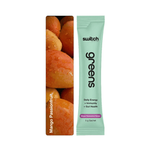 Load image into Gallery viewer, Switch Nutrition Mango Passionfruit Greens Hydration Single Serve Get Buy Gamer Fuel GFuel Gamer Supps New Zealand Auckland Hamilton Wellington Christchurch