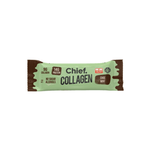 Load image into Gallery viewer, Chief. Nutrition Choc Mint Collagen Bar Single Get Buy Gamer Fuel GFuel Gamer Supps New Zealand Auckland Hamilton Wellington Christchurch