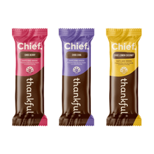 Load image into Gallery viewer, Gratitude Bundle Chief. Nutrition Choc Chia Thankful Bar Single Get Buy Gamer Fuel GFuel Gamer Supps New Zealand Auckland Hamilton Wellington Christchurch