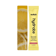 Load image into Gallery viewer, Switch Nutrition Lemon Lime Hydration Single Serve Get Buy Gamer Fuel GFuel Gamer Supps New Zealand Auckland Hamilton Wellington Christchurch