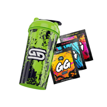 Load image into Gallery viewer, Radioactive All Over Print 24oz Shaker Starter Kit Get Buy Gamer Fuel GFuel Gamer Supps New Zealand Auckland Hamilton Wellington Christchurch